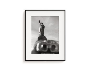 Fotoafdruk Vrijheidsbeeld: NYC Skyline Art Decor