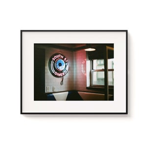 Vintage Diner Photo Print: Retro Americana Wall Art