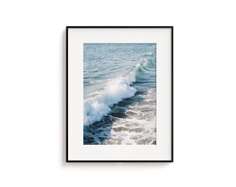 Ocean Waves Photography Print: Serene Coastal Wall Art