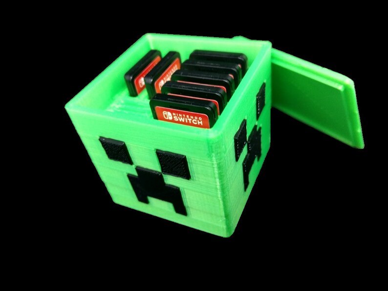 Nintendo Switch Minecraft Creeper Cartridge Holder Nintendo Etsy