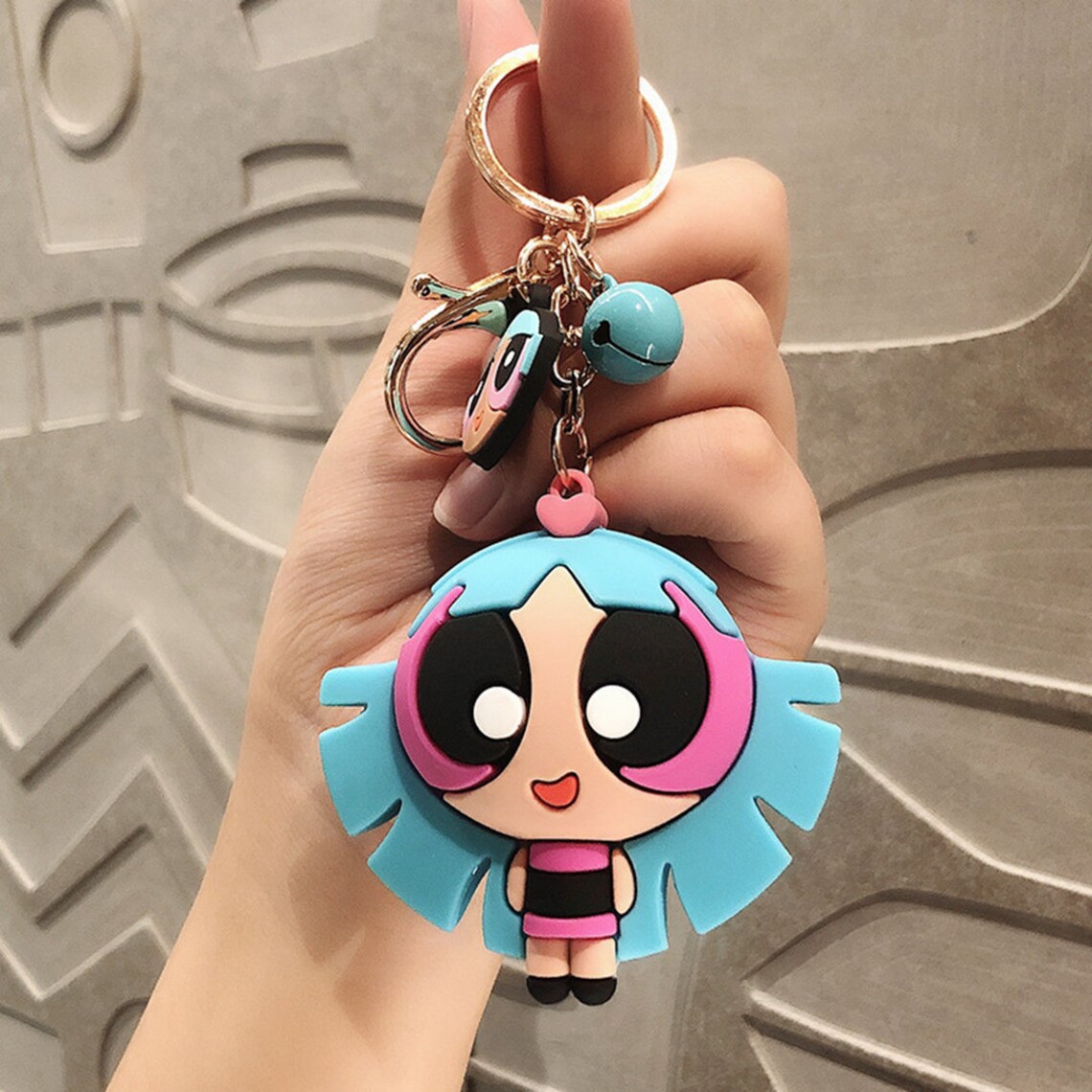 Powerpuff Girls Keychains Bubbles Blossom Buttercup Etsy