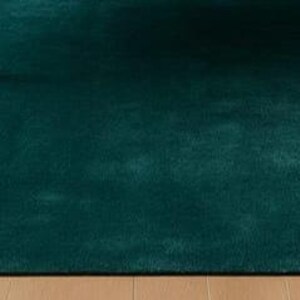 Custom size NK Grand rug emerald green handmade for home decor.