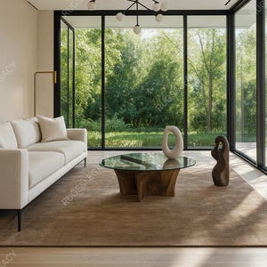 Hand Tufted Rug Solid NK Chestnut Wool Area Rugs For Livingroom Bedroom Kitchen Nursery Entryway Office 5X8 6X9 8X10 9X12 10X14 Custom Rug