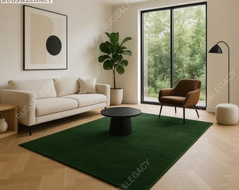 ハンドタフティングされた無地ホワイトウールラグ：モダンなデザイン