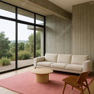 Handtufted Modern Solid Pink Color Wool Area Rug For Bedroom Living Room Kitchen Nursery Entryway Office 8X10 9X12 10X14 4x4Custom Rug