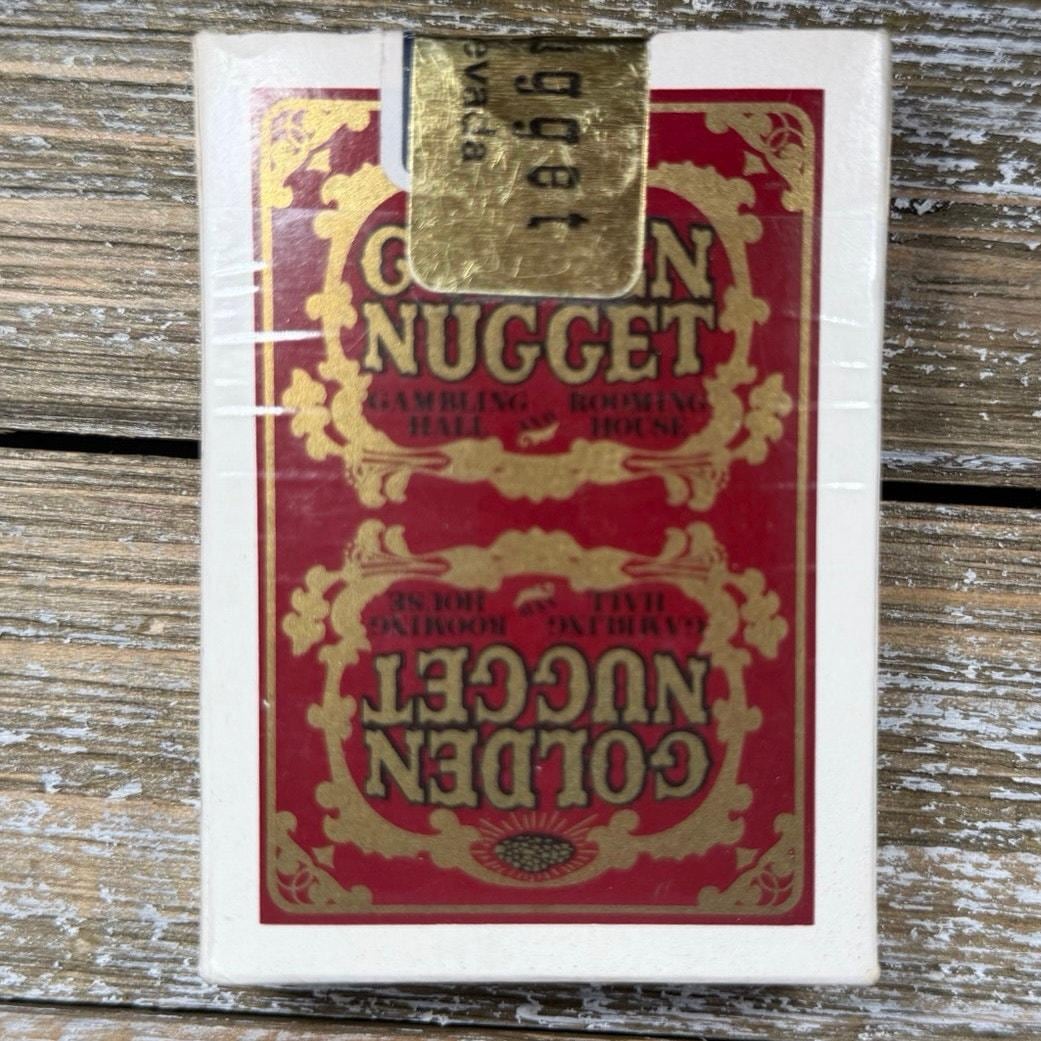 Vintage Golden Nugget Playing Cards Red Gold Seal Las Vegas Casino
