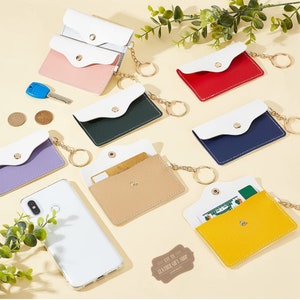 Custom Leather Wallet keychain coin purse