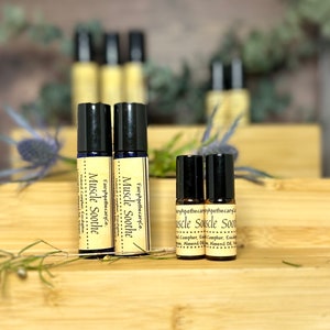 Aromatherapy Roll- On  “ Muscle Soothe” Pure Essential Oil Blend Roll On  Natural Self Care Meditation Holistic