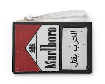 Clutch Bag - Arabic Calligraphy - Statement Accessory- Marlborough