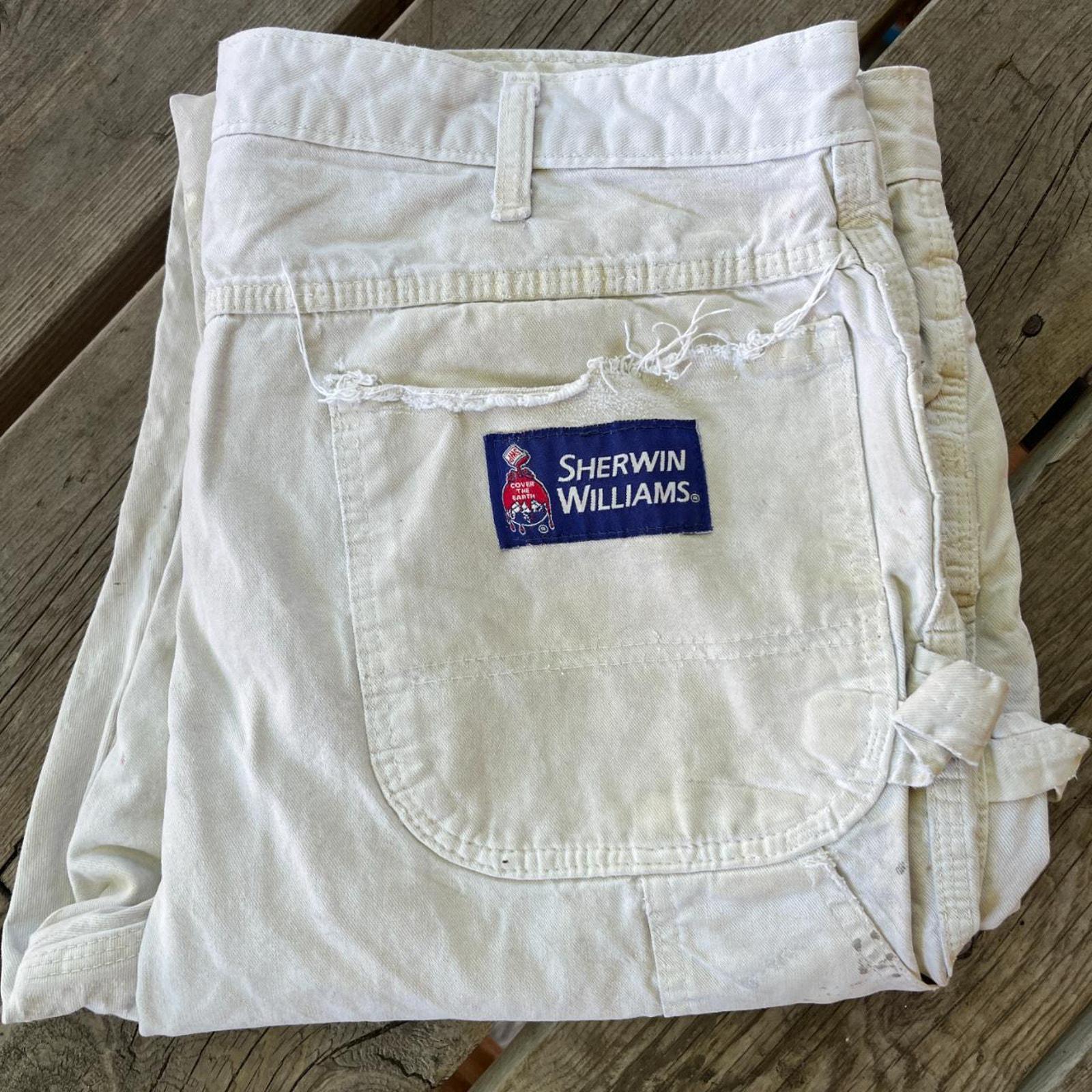 Vintage Dickies Sherwin Williams White Cotton Painter Pants