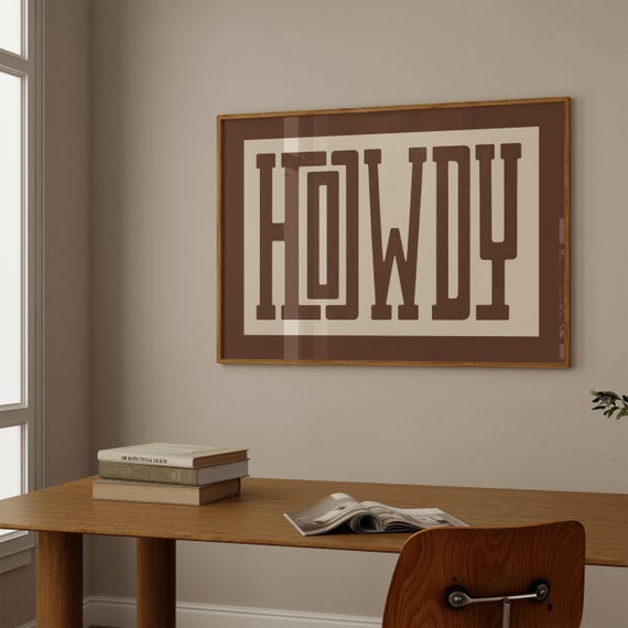 Howdy Western Wall Art