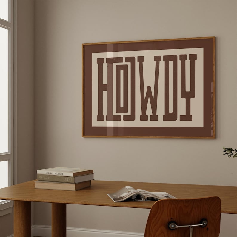 Howdy Western Wall Art