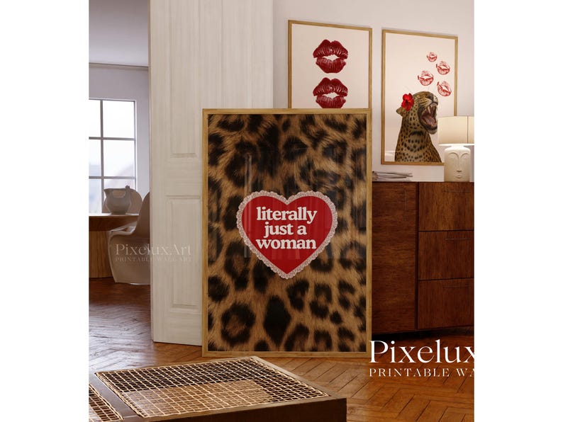 Leopard Print Quote Poster