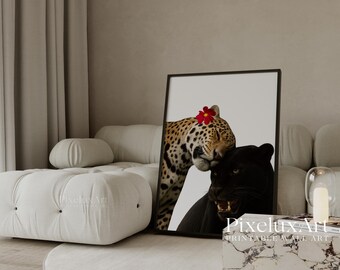 Stockholm Style Gallery Leopard Fashion Poster Set – 6 Trendy Posters, Y2K Fashion Decor, Aesthetic Leopard Print, Apartment, image 6
