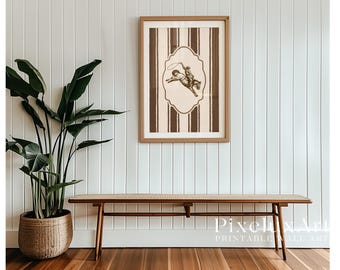 Cowboy Riding Horse Wall Art | Western Printable Poster | Rustic Country Decor | Vintage Rodeo Illustration | Farmhouse Wall Art, image 5