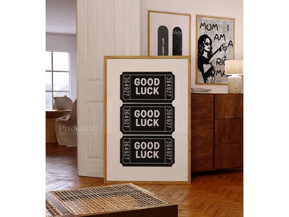 Good Luck Ticket Print