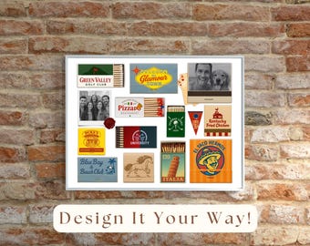 Horizontal Custom Matchbook Art Template - DIY Canva Matchbook Template, Matchbook Blank for Custom Matching Gift, Custom Matchbox Art Print, image 8