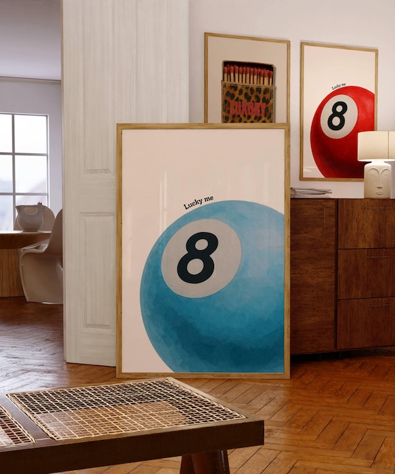 Lucky 8 Ball Print