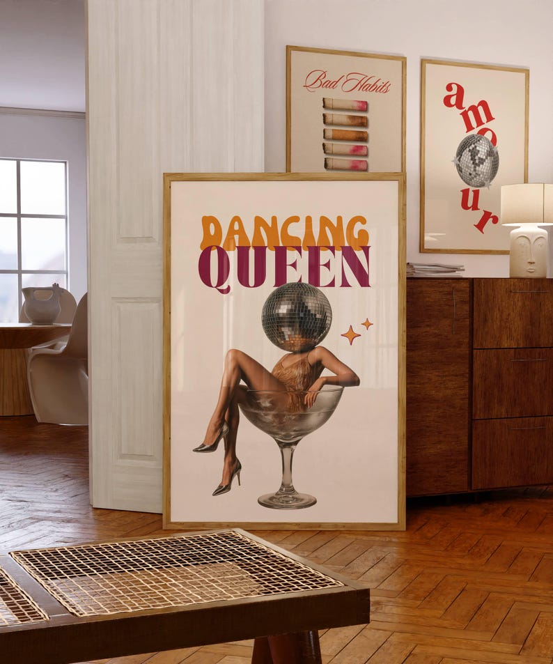 Dancing Queen Retro Wall Art