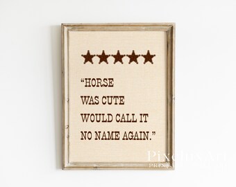 Funny Western Horse Quote Wall Art – Rustic Cowboy Print, Country Home Decor, Modern Ranch Wall Art, Farmhouse Poster, image 3