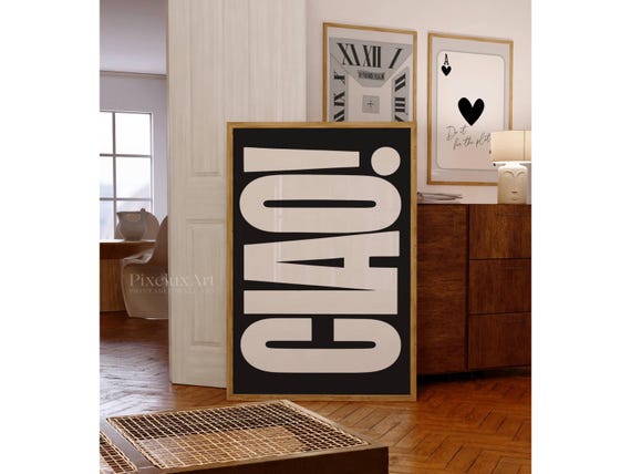 Ciao Poster Italy Quote