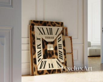 Leopard Fashion Wall Art Set of 3 – Stockholm Style Printable Decor, Luxury Club Leopard Prints, Modern Minimalist Gallery Posters, image 6