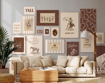 130+ Wild West Gallery Wall Set, Western Wall Art Bundle, Cowboy Printable Decor, Rustic Ranch Rodeo Prints, Country Western Aesthetic Print, image 7