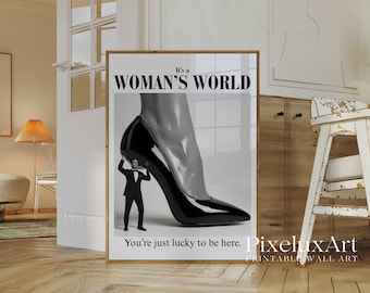 Set of 6 Trendy Wall Art – Newspaper Prints, La Dolce Vita, Mom I Am A Rich Man, Better Late Than Ugly, Black & White Art, Collage Apartment, image 6