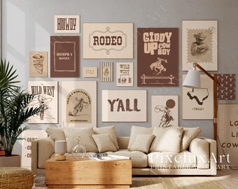 130+ Western Gallery Wall Set, Cowboy Wall Art Bundle, Rustic Ranch Decor Prints, Country Rodeo Printable Posters, Farmhouse Southern Prints, image 10