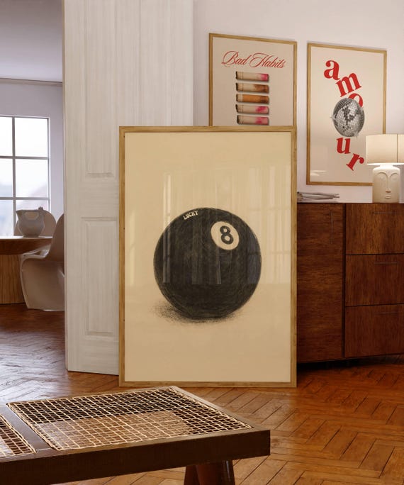 Lucky 8 Ball Wall Art