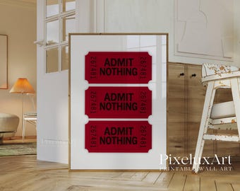Retro Red Girly Wall Art Set – 6 Trendy Posters, Y2K Fashion Decor, Cherry Print, Aesthetic Dorm & Apartment Decor, Bold Red Apartment Print, image 6