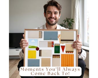 Horizontal Custom Matchbook Art Template - DIY Canva Matchbook Template, Matchbook Blank for Custom Matching Gift, Custom Matchbox Art Print, image 4