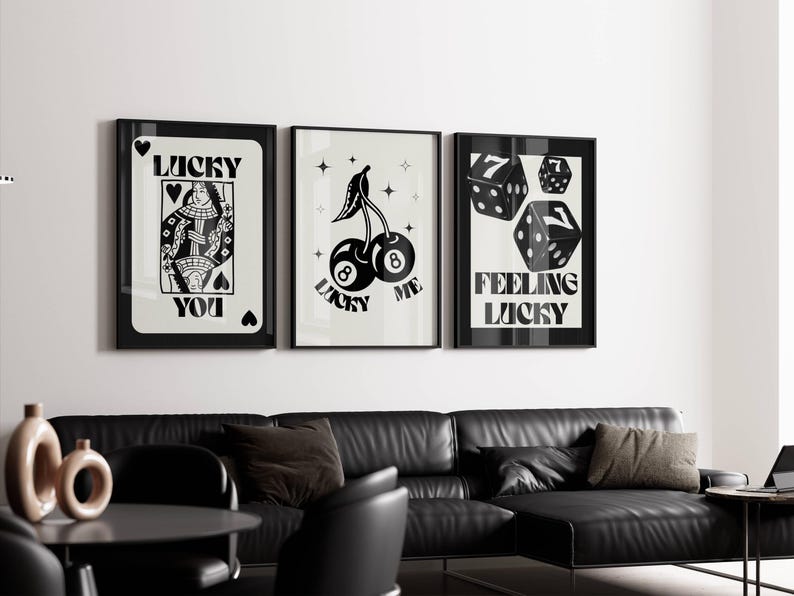 Lucky Wall Art Set of 3