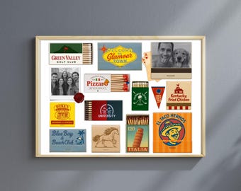 Horizontal Custom Matchbook Art – Personalized Anniversary Gift, Cute Custom Matchbook Keepsake for Couples or Friends, Unique Matching Gift, image 9