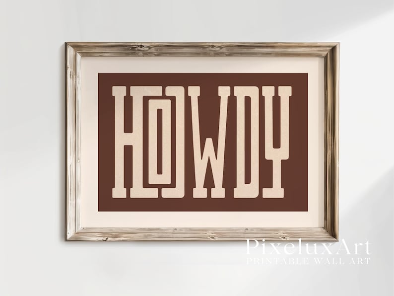 Howdy Western Poster