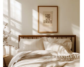 Long Live Cowboys Poster – Western Wall Art, Rustic Country Decor, Cowboy Typography Print, Rodeo Ranch Nursery Art, Wild West Home Decor, image 5