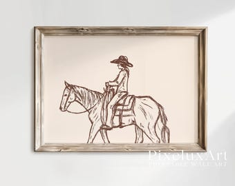 Western Wall Art Set of 18 – Vintage Cowboy Rodeo Printable Decor | Southwestern Farmhouse Wild West Texas Country Style Print, image 8