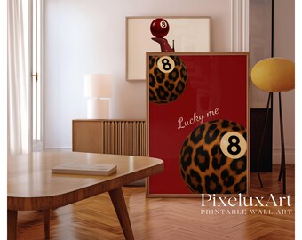 Retro Girly Wall Art Set – 6 Trendy Posters, Y2K Fashion Decor, Trendy Leopard Prints, Aesthetic Dorm & Apartment Decor, Leopard Wall Art, image 6