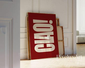 Set of 6 Girly Red Wall Art Prints - Feminine Aesthetic Poster, Vintage Matchbox, Typography, Vinyl Print, Trendy Dorm & Apartment Wall Art, image 8