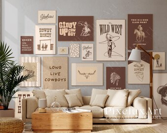 130+ Western Wall Art Set, Cowboy Nursery Boys Decor, Rodeo Printable Gallery, Ranch Country Posters, Yeehaw Wild West Art Bundle, image 5
