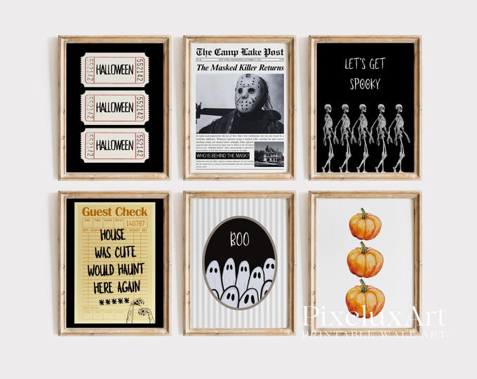 Vintage Halloween Prints: Spooky Ghosts, Skeletons…