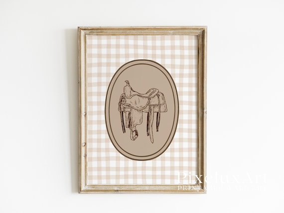 Cowgirl Saddle Wall Art