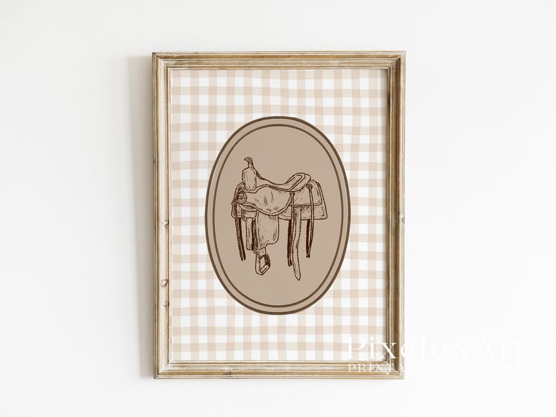 Cowgirl Saddle Wall Art