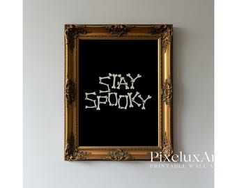 Halloween Wall Art Bundle Set of 18 – Spooky Ghosts, Pumpkins, Skeletons, Black Cat & Vintage Gothic Prints | Rustic Fall Gallery Decor, image 8