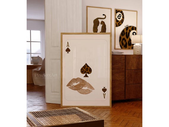 Leopard Ace Card Print
