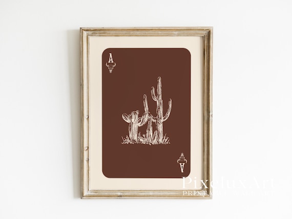 Western Cactus Wall Art Print