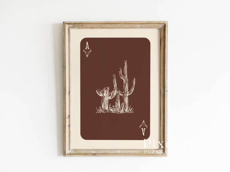 Western Cactus Wall Art Print