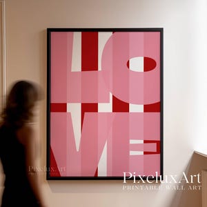 Y2K liefde citaat kunst aan de muur, roze preppy kamer decor, girly esthetische typografie print, poster romantische slaapkamer, schattige print muurkunst, liefde print