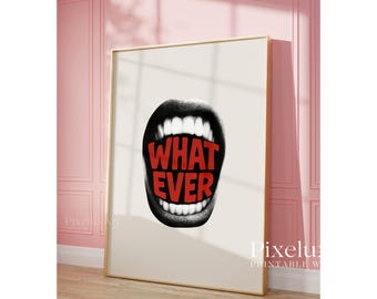 Y2K Fashion Collage Print: Edgy Feminist Dorm Art (Digital Download), image 4