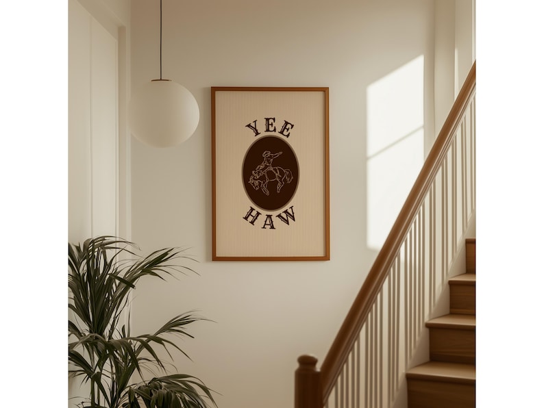 Yeehaw Western Wall Art Print